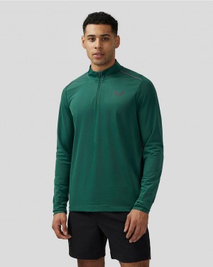 Castore Apex Aeromesh Quarter Zip Zöld | 2983-CHMWI