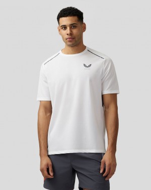 Castore Apex Aeromesh T-Shirt Fehér | 9160-SRQFL