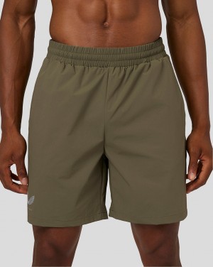 Castore Flow Breathable Woven Shorts Olivazöld | 5960-WITGL