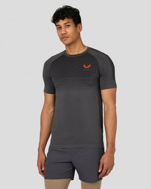 Castore Flow Seamless Training T-Shirt Gunmetal | 1432-TONJX