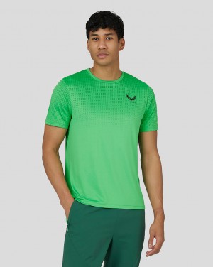 Castore Flow Short Sleeve Knit T-Shirt Lime | 8561-HEOJR