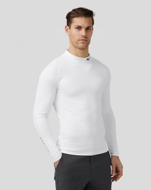 Castore Golf Long Sleeve Mock Neck Base Layer Fehér | 1604-SYDOA