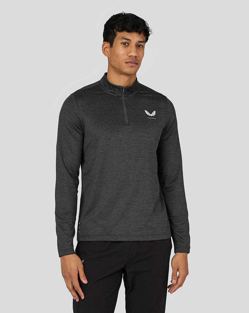 Castore Active Long Sleeve Marl Quarter Zip Gunmetal | 3561-YKMRH