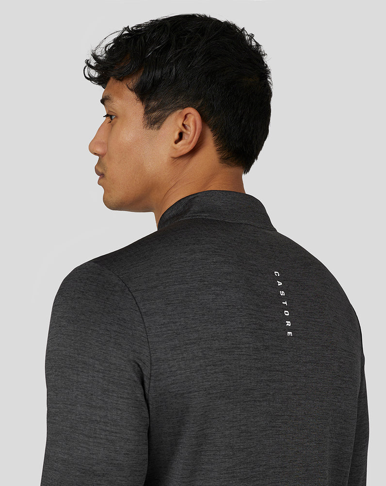 Castore Active Long Sleeve Marl Quarter Zip Gunmetal | 6124-DBPMN