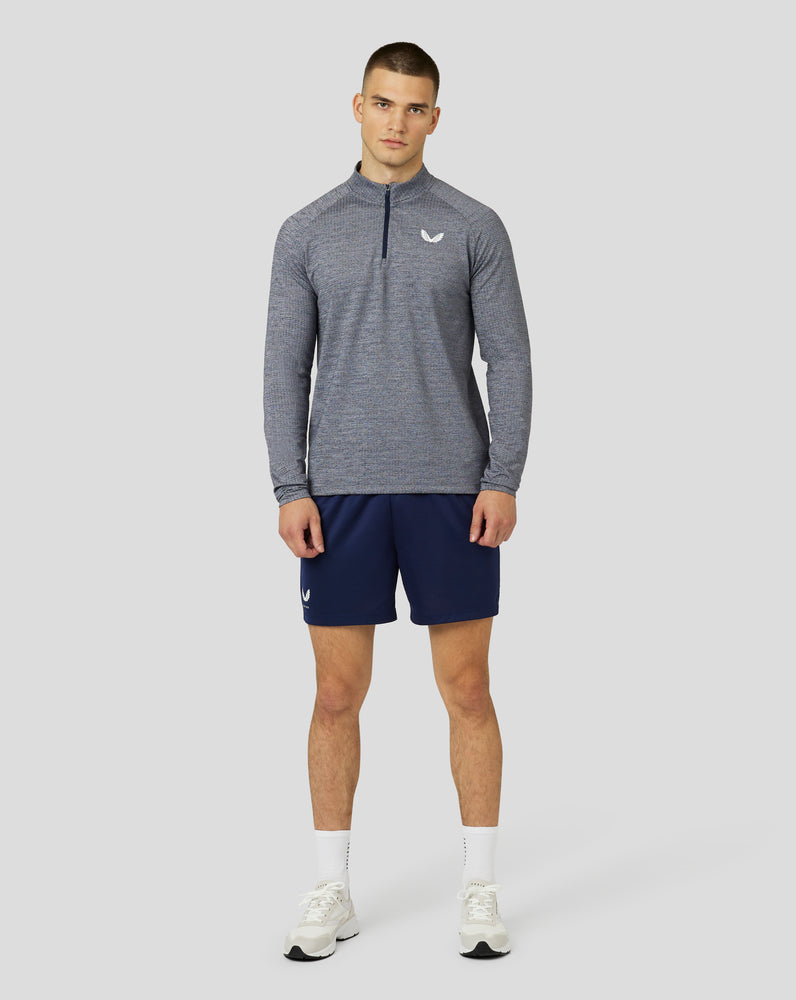 Castore Adapt Long Sleeve Standard Quarter Zip Top Sötétkék | 0647-ZTOMW