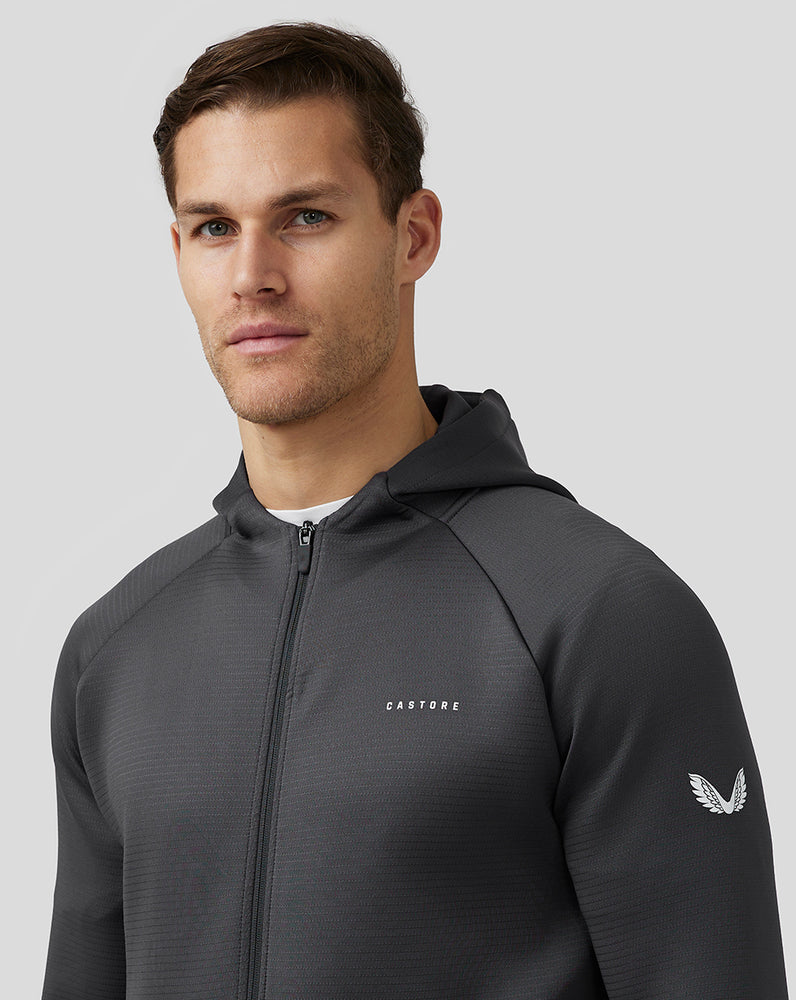 Castore Aeroscuba Zip-Through Hoodie Gunmetal | 7621-QODLG