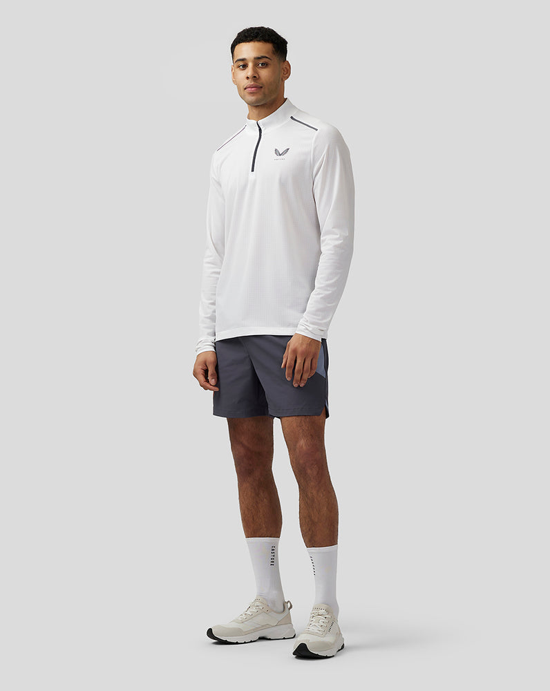 Castore Apex Aeromesh Quarter Zip Fehér | 6972-MQNHJ