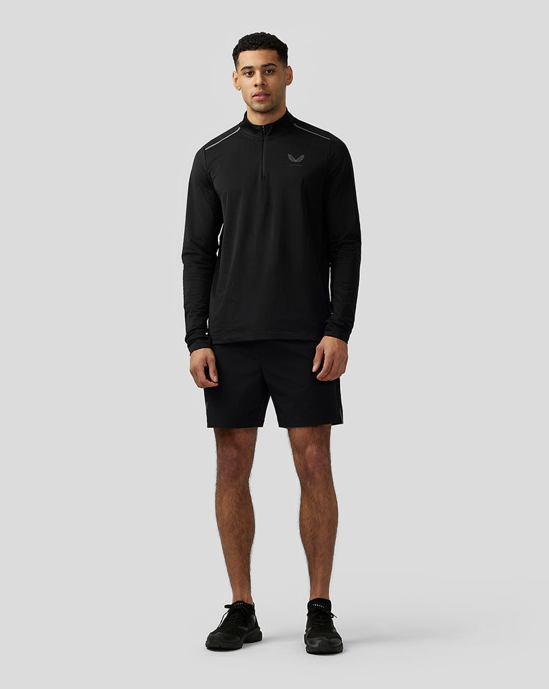 Castore Apex Aeromesh Quarter Zip Fekete | 7406-OMDSW