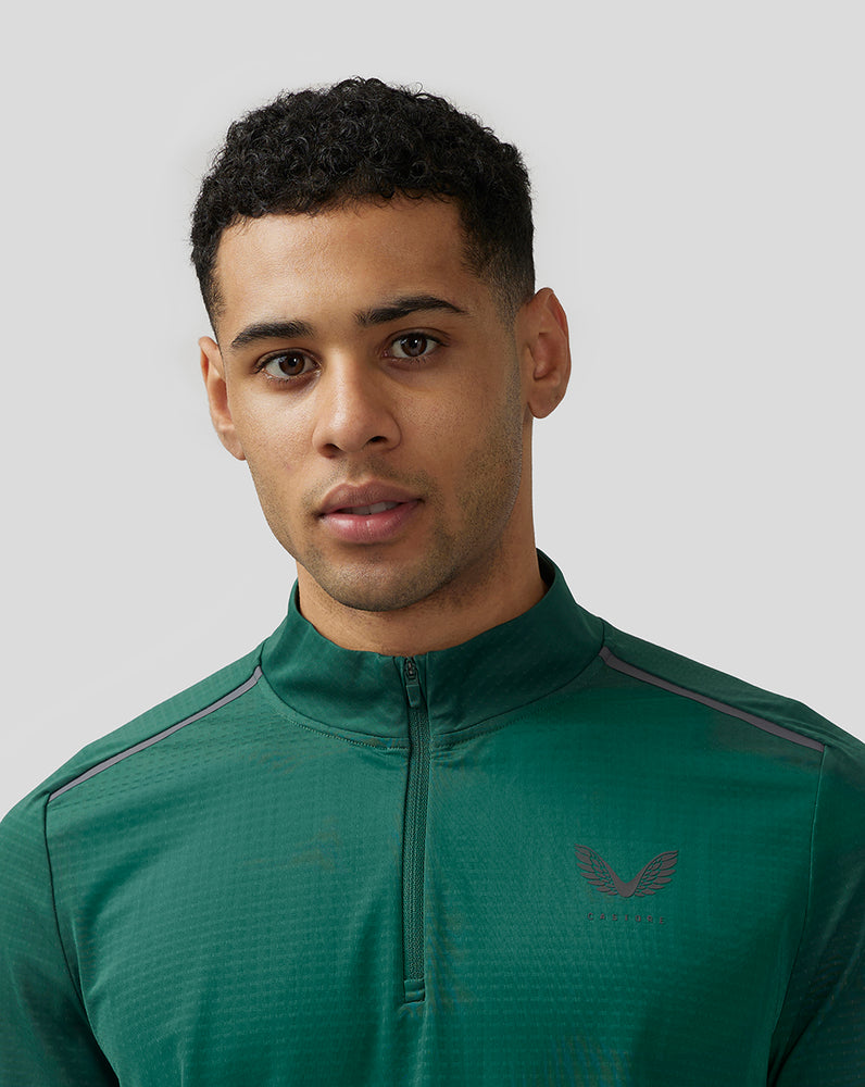 Castore Apex Aeromesh Quarter Zip Zöld | 2983-CHMWI