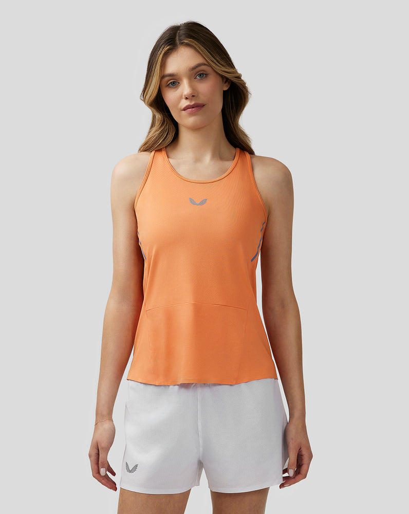 Castore Apex Lightweight Panelled Tank Top Narancssárga | 6738-OZGVS