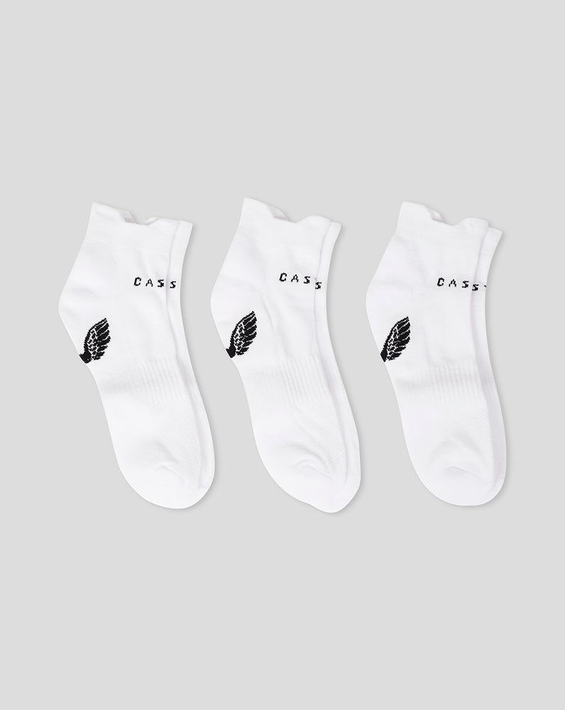 Castore Cushioned Ankle Socks 3 Pack Fehér | 6089-JFXBM