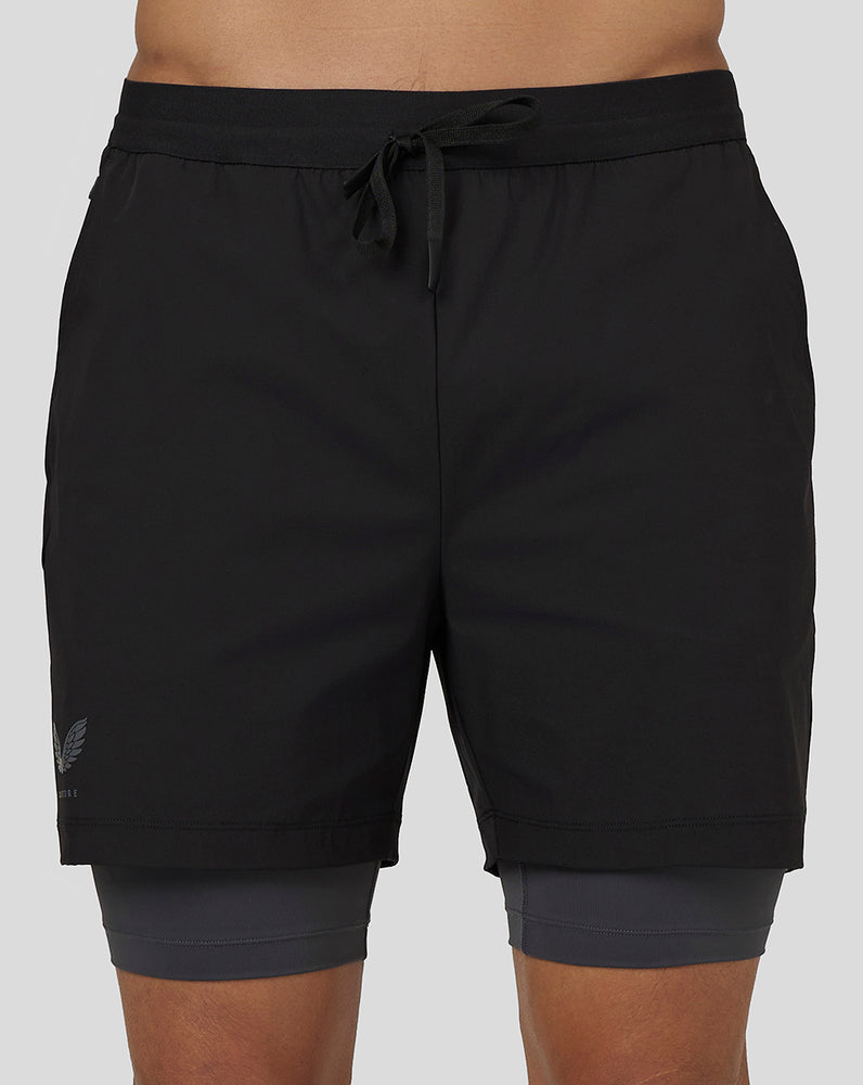 Castore Flow 2-in-1 Shorts Fekete | 5064-AQTOI