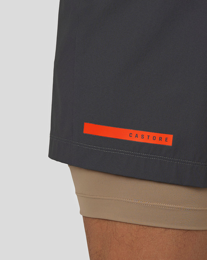 Castore Flow 2-in-1 Shorts Gunmetal | 8715-LTNEY