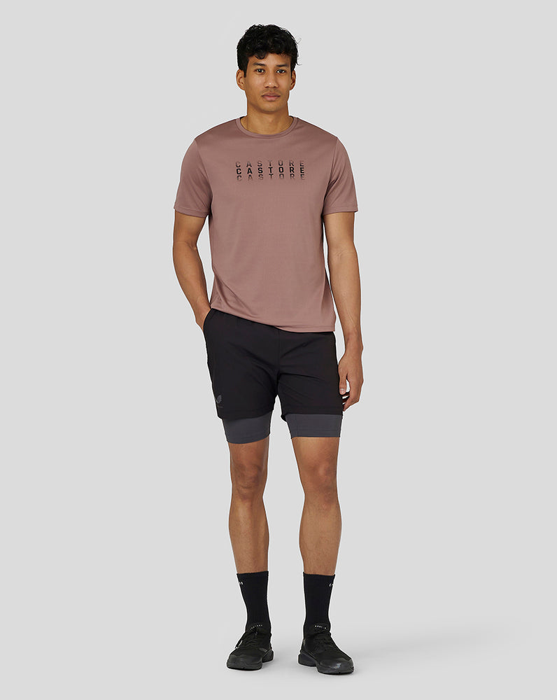 Castore Flow Short Sleeve Graphic T-Shirt Peach Clay | 4571-RKATN