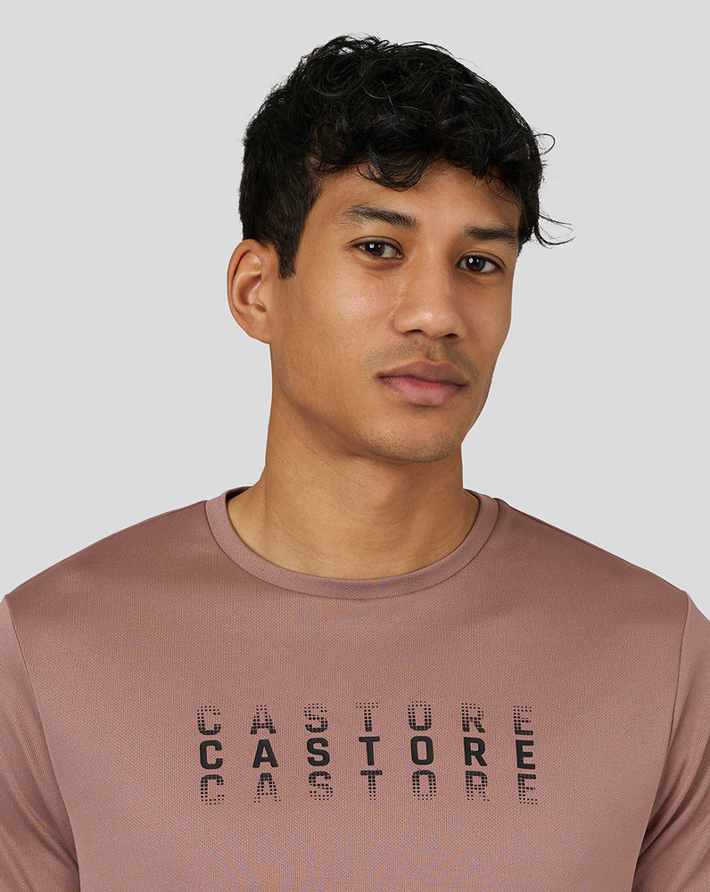 Castore Flow Short Sleeve Graphic T-Shirt Peach Clay | 4571-RKATN