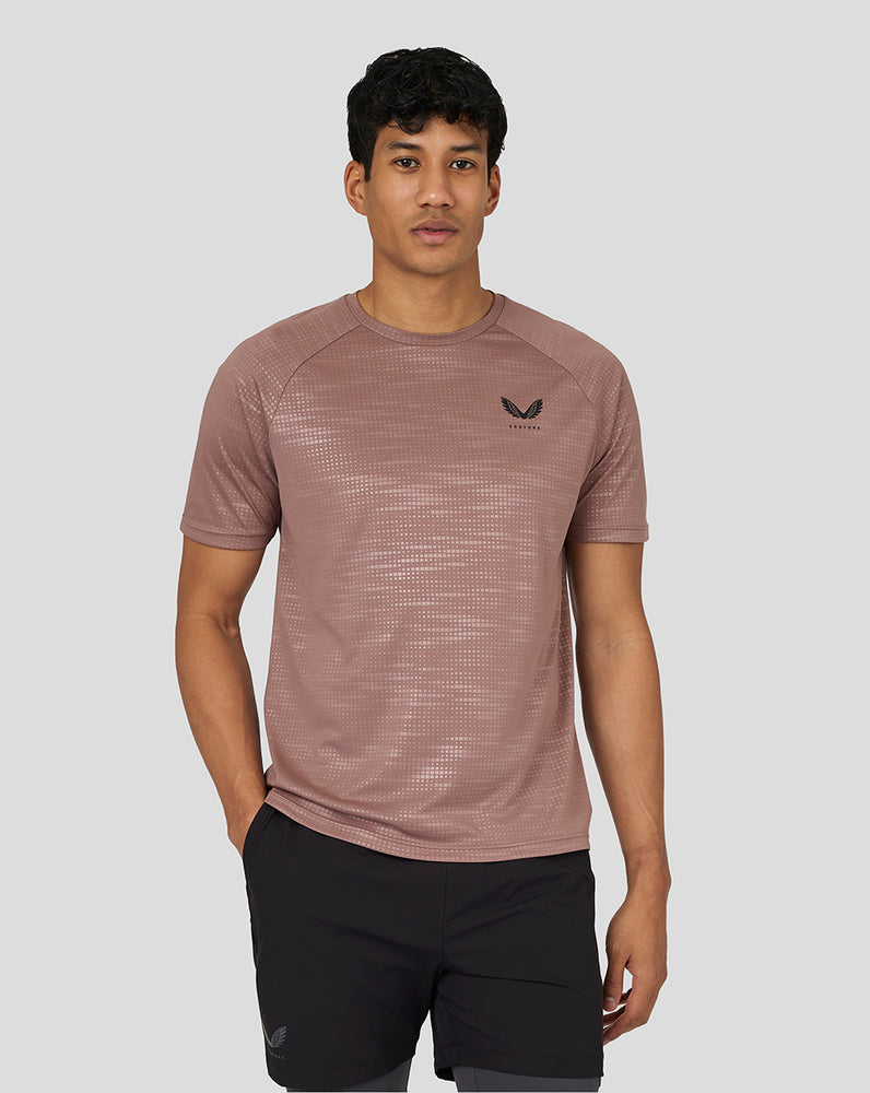 Castore Flow Short Sleeve Printed T-Shirt Peach Clay | 9603-CGHXA