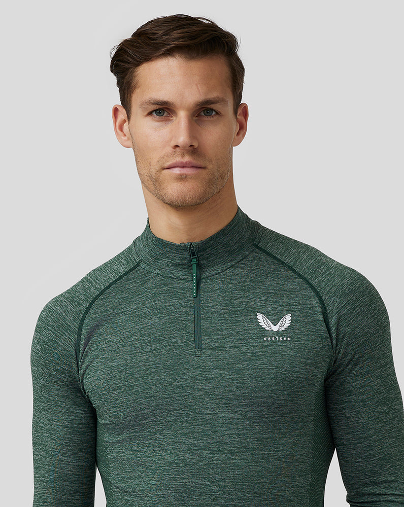 Castore Golf Body Mapped Seamless Quarter Zip Top Szürke | 9471-JSKQH