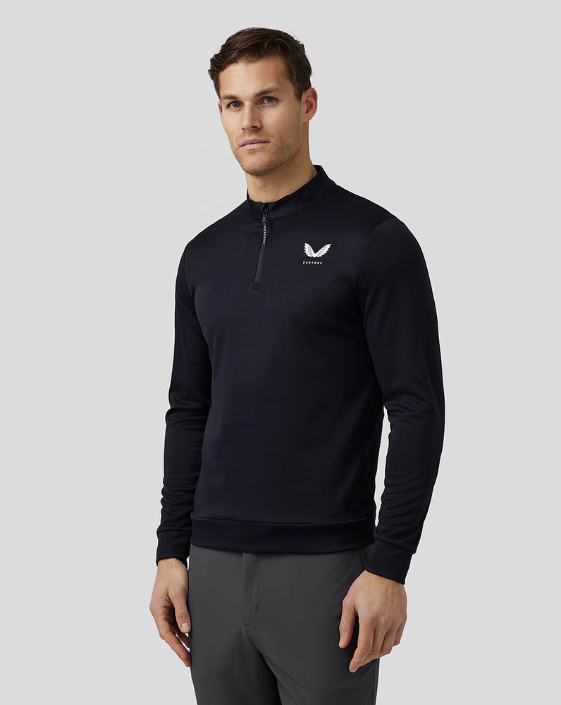 Castore Golf Club Classic Quarter Zip Top Sötétkék | 7134-ZOBKN