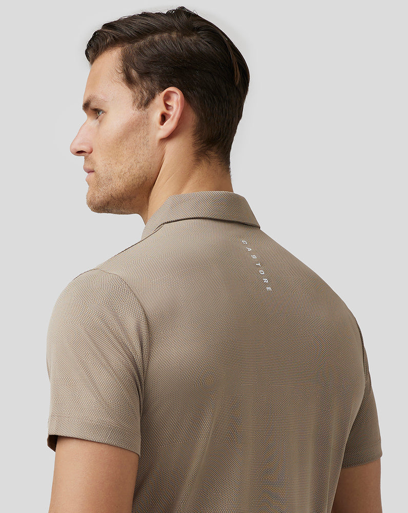 Castore Golf Engineered Knit Polo Clay | 6538-SJLTV