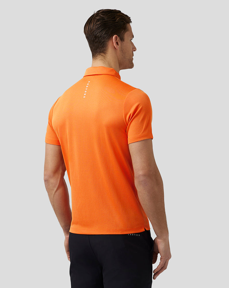 Castore Golf Engineered Knit Polo Mélynarancssárga | 8502-ZONDM