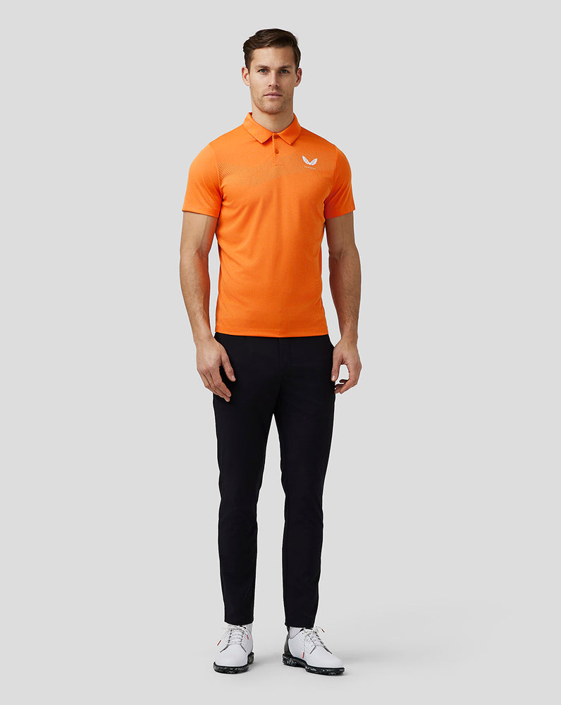 Castore Golf Engineered Knit Polo Mélynarancssárga | 8502-ZONDM