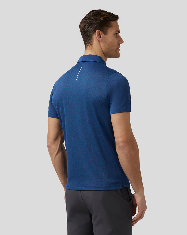 Castore Golf Engineered Knit Polo Sötétkék | 0234-BINLY