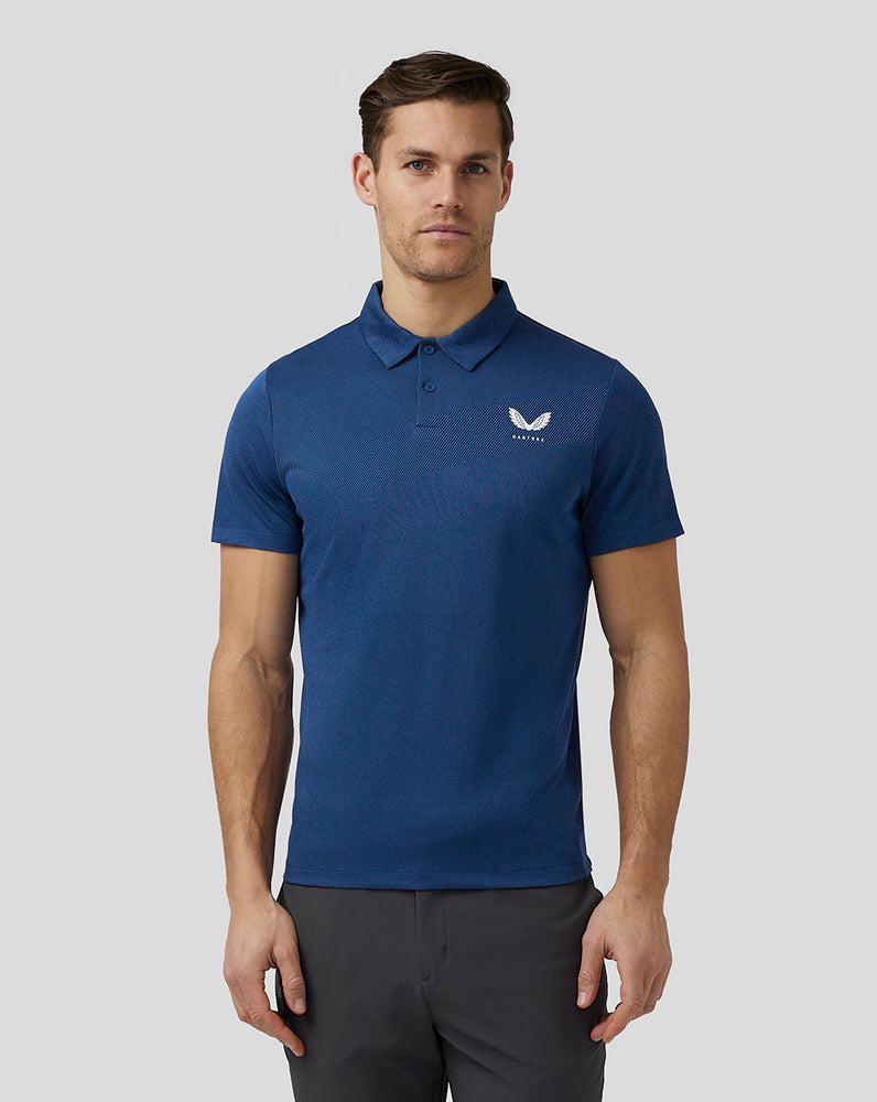 Castore Golf Engineered Knit Polo Sötétkék | 0234-BINLY