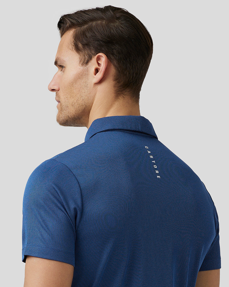 Castore Golf Engineered Knit Polo Sötétkék | 0234-BINLY