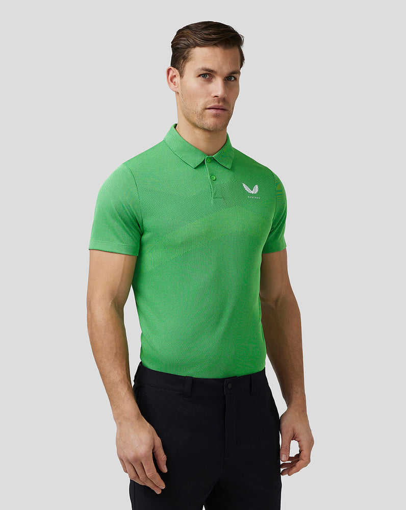 Castore Golf Engineered Knit Polo Zöld | 6127-GRLVU