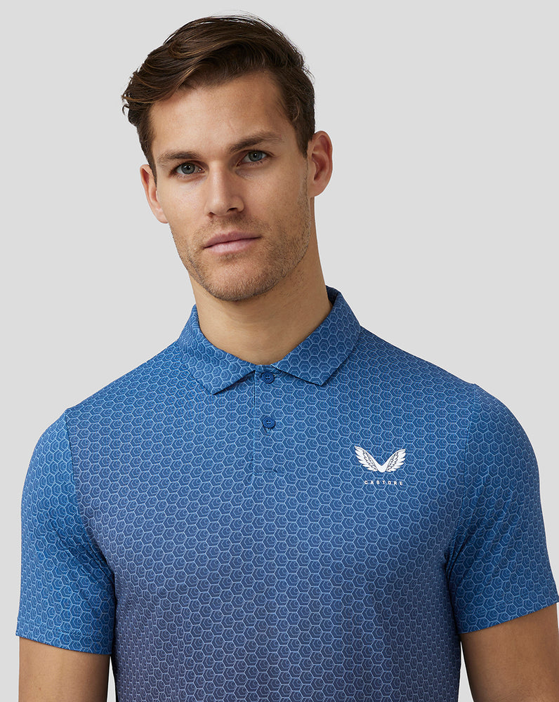 Castore Golf Print Polo Kék | 0689-OHZCT