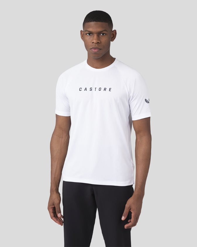 Castore Short Sleeve Raglan T-Shirt Fehér | 1782-CRPTD