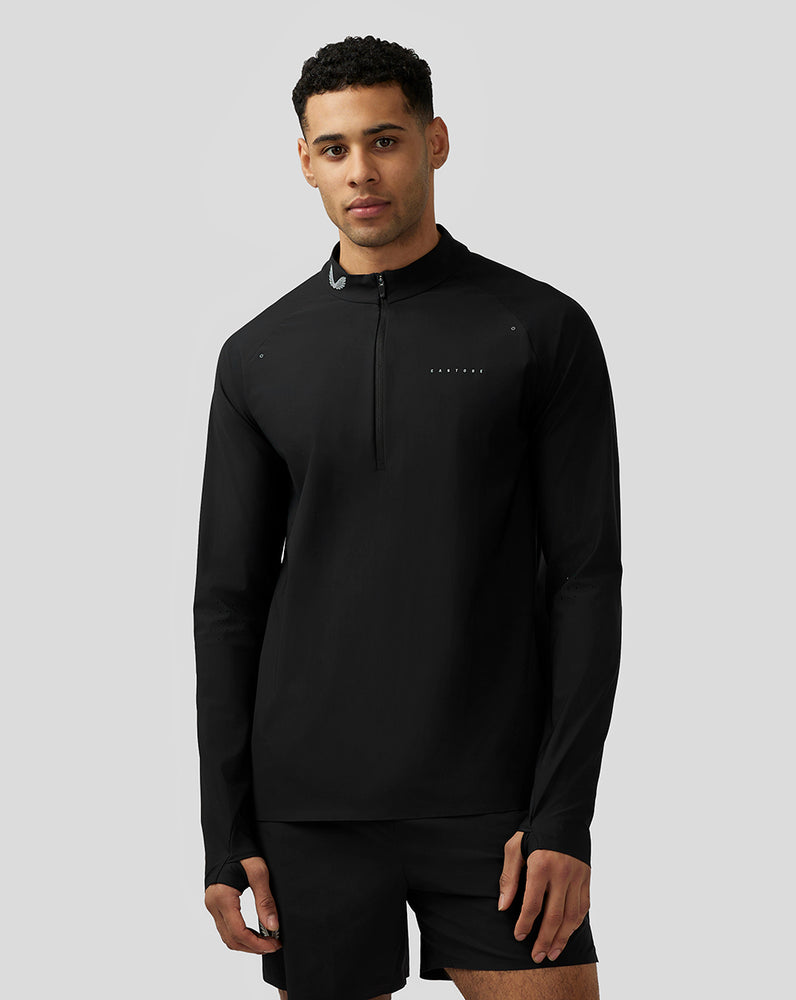 Castore Zone Ventilation Quarter Zip Fekete | 2980-DXAUV