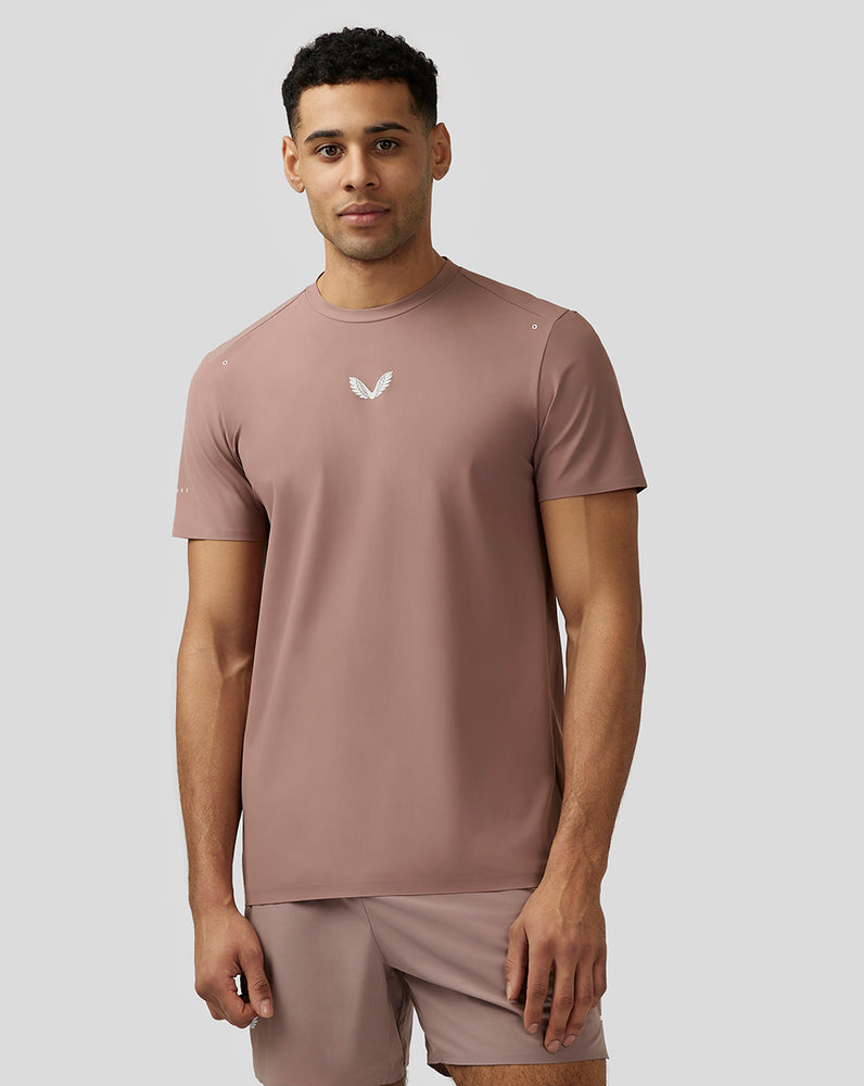 Castore Zone Ventilation Training T-Shirt Peach Clay | 6248-WTLAD